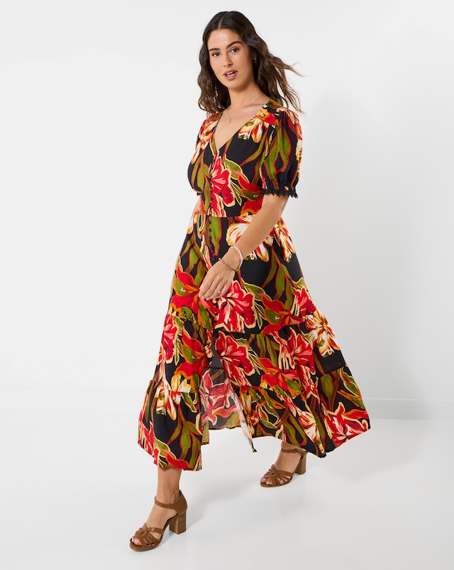 Joe Browns Brightest Flowers Floral Maxi Dress Petite