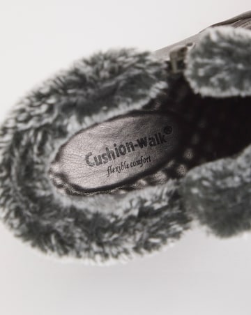 Cushion Walk Faux Fur Ankle Boot Wide E Fit