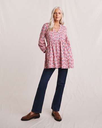 Julipa Tiered Pure Cotton Swing Tunic