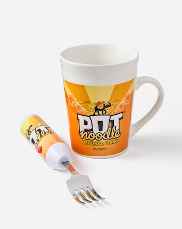 Pot Noodle Curry Mug and Spinning Fork
