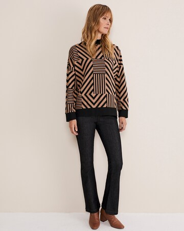 Phase Eight Renatta Patched Geo Jacquard Top