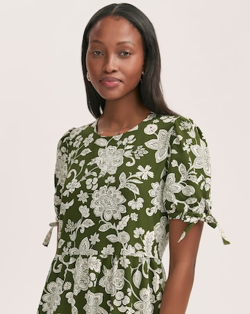 Finery London Tie Sleeve Dress