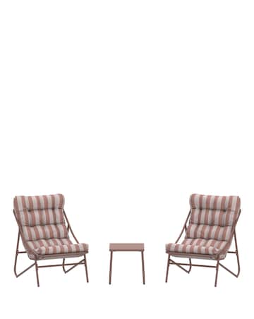 Charles Bentley Truffle Stripe Bistro Set