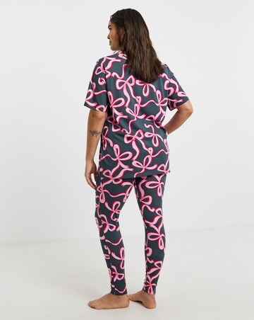Simply Be (2 Pack) Value Legging Pyjama Sets Bow Print
