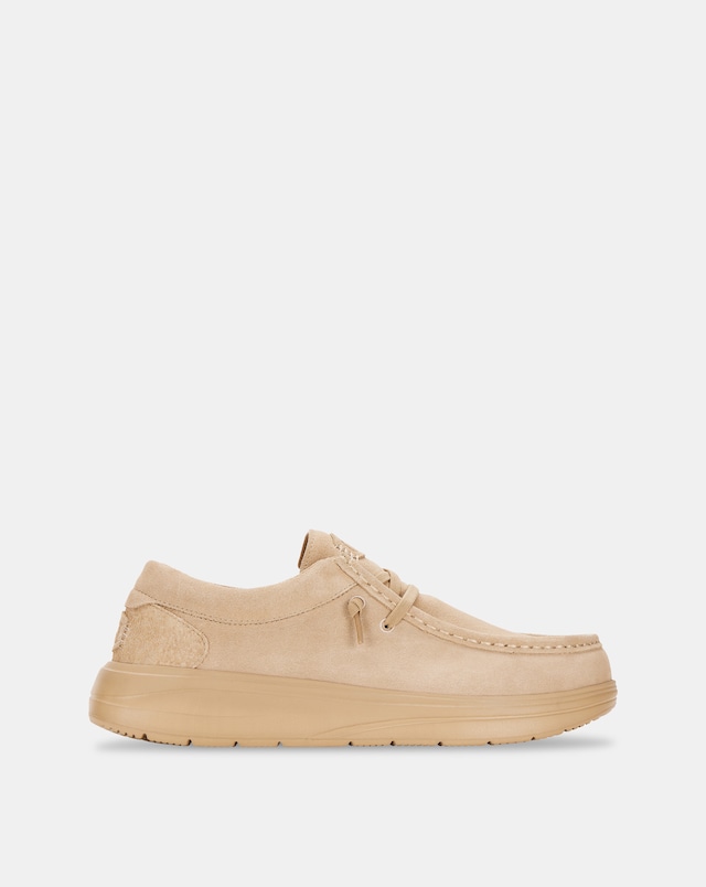 HEYDUDE Wally COMF Suede Shoes - Tan