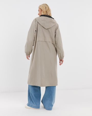 Neutral Longline Lightweight Raincoat
