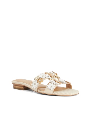 Dune Loupe Embellished Leather Sandals - Standard Fit (D)