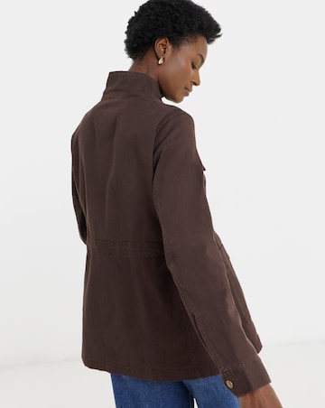 Chocolate Stretch Utility Jacket