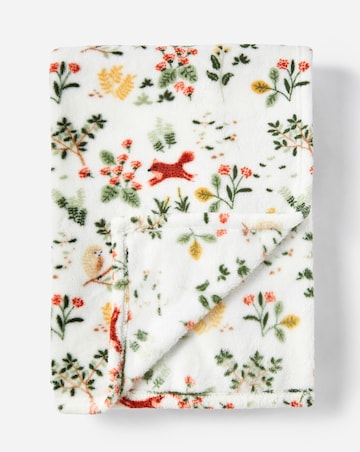 Forest Friends Fleece Throw