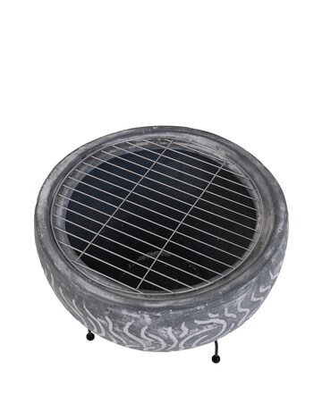 Charles Bentley SNUG Toledo Clay BBQ Firepit with Grill