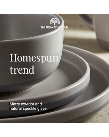 Barbary & Oak Avena Dinner Set Grey