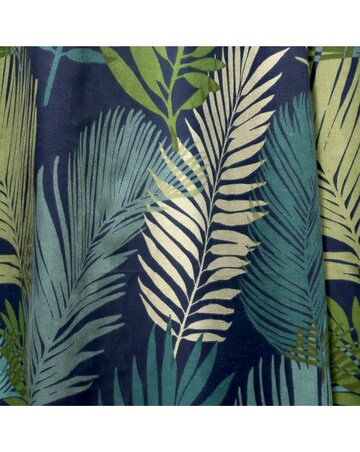 Tropical Pair of Eyelet Curtains