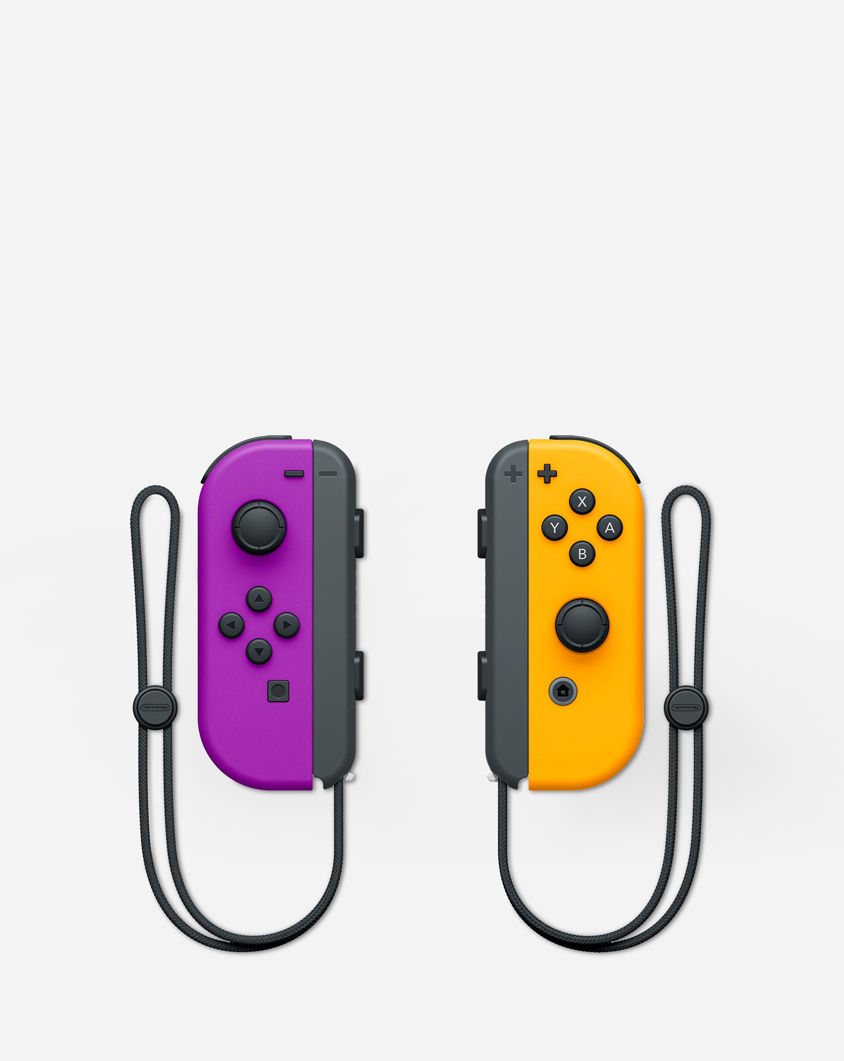 Nintendo Switch Joy-Con Controller Pair - Neon Purple/Orange | JD
