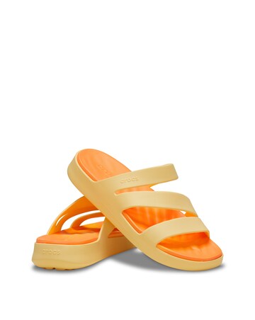 Crocs Golden Getaway Strappy Slider Sandals -Standard Fit (D)