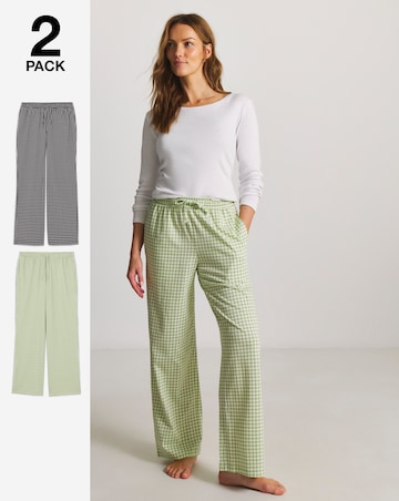 Pretty Secrets (2 Pack) Gingham Pyjama Bottoms