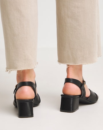 Petunia Crossover Block Heeled Sandals Wide E Fit