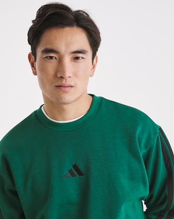 adidas 3 Stripes Fleece Sweatshirt