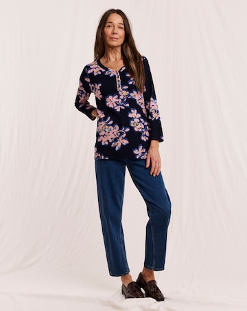 Julipa Cotton Ribbed Henley