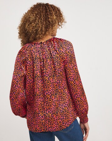 Raglan Sleeve Satin Top