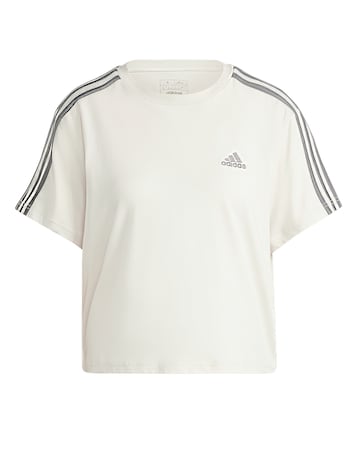 adidas 3 Stripe Crop Top