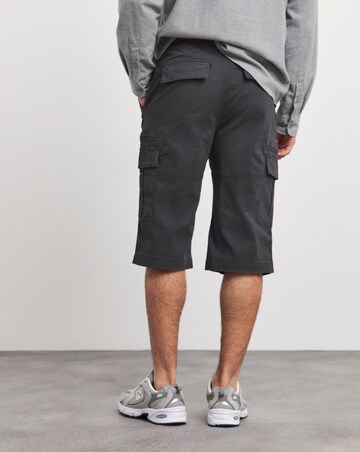 3/4 Length Twill Cargo Short