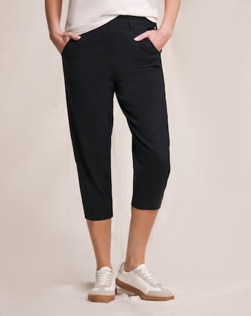 Julipa Button Side Crop Stretch Trouser