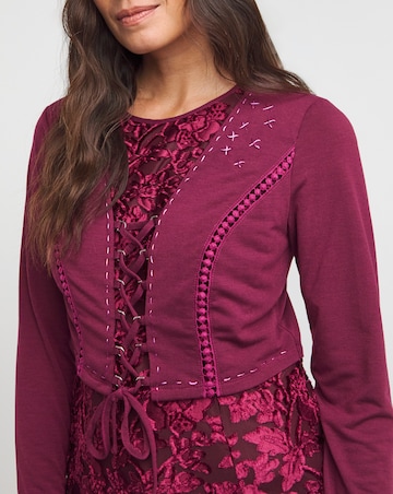 Joe Browns Berry Merry Devore Tunic