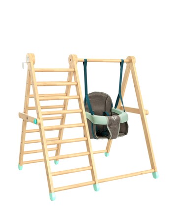 TP Active Tots Wooden Swing & Climb Frame