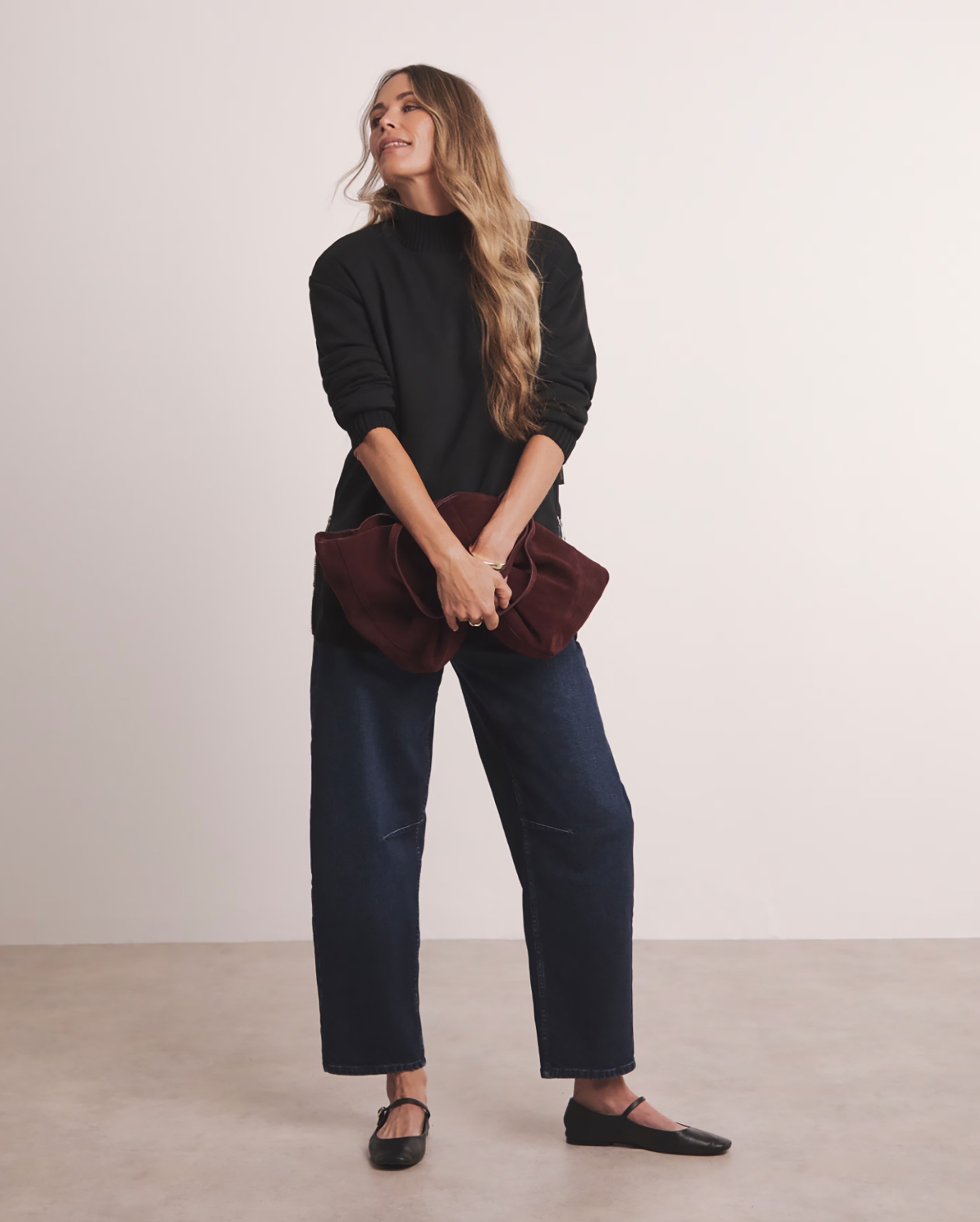 Stylish lady wearing trendy clothes