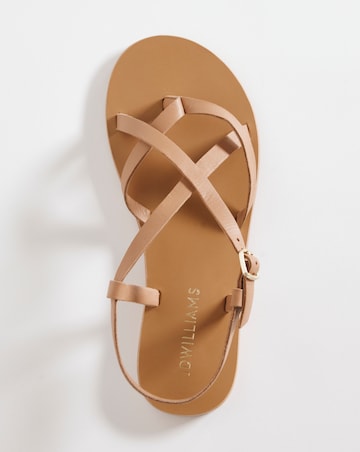 Leather Gladiator Style Sandal E Fit