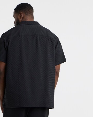 Jack & Jones Sean Textured Resort Shirt - Black