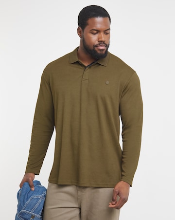 Jack & Jones Premium Long Sleeve Polo - Khaki