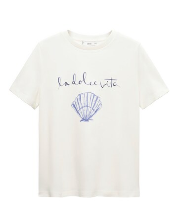 Mango Cotton Printed T-shirt