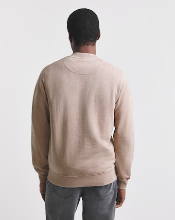 Union Garment Dyedn Crew Neck Sweatshirt- Pink