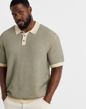 Jack & Jones Premium Kingsley Knitted Polo - Olive
