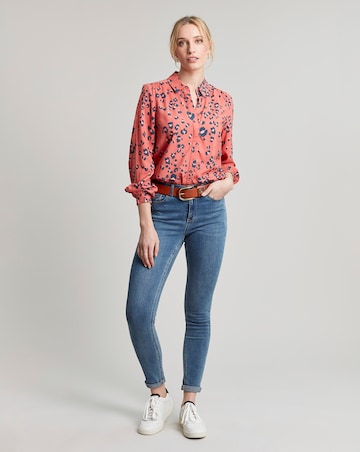Joules Leopard Print Concealed Placket Shirt