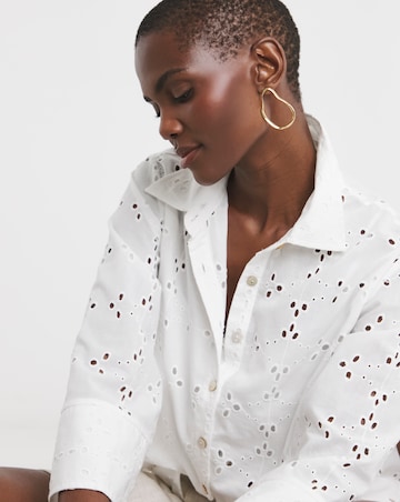 Pure Cotton Broderie Shirt