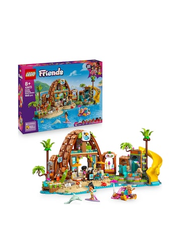 LEGO Friends Family Holiday Beach Resort Toy Building Set, Travel Playset 42673