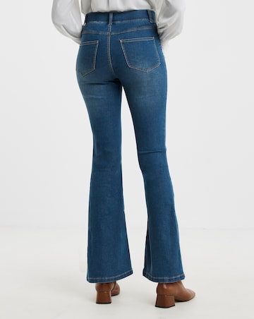 Mid Blue Stretch Bootcut Jeggings