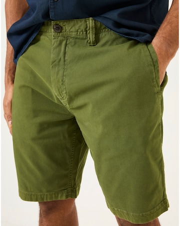 Fatface Stow Garment Dyed Shorts - Green
