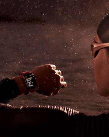 Apple Watch Series 9 GPS 45mm Pink Aluminium Case, Light Pink Sport Band - S/M