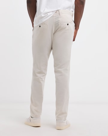 Jack & Jones Linen Blend Trouser - Cream