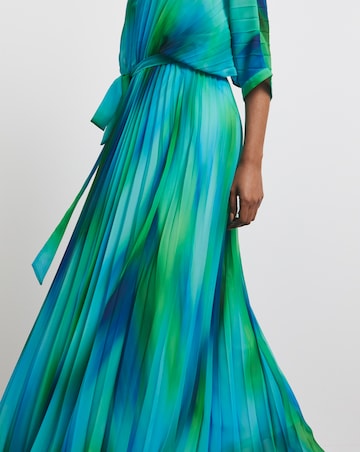 Joanna Hope Ombre Pleated Dress