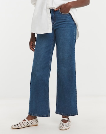 24/7 Blue Wide Leg Jeans