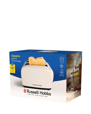Russell Hobbs Classics Kettle & 2 Slice Toaster Bundle Jasmine White