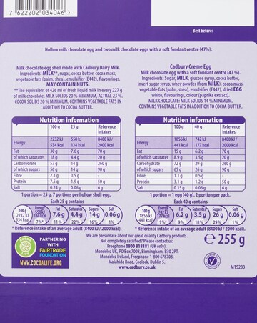 Cadbury Luxury Chocolate Easter Egg Bundle of Three