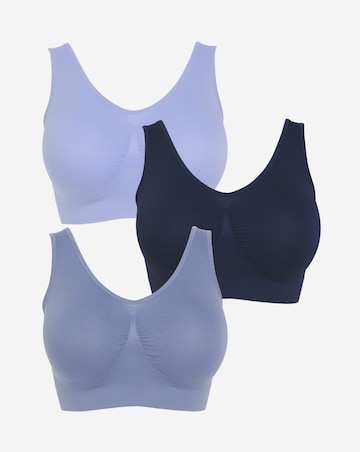 Pretty Secrets (3 Pack) Plain Comfort Tops (Fits Up To D)