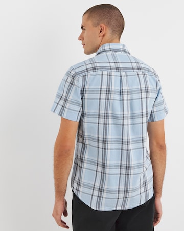 Lyle & Scott Blue Linen Check Shirt