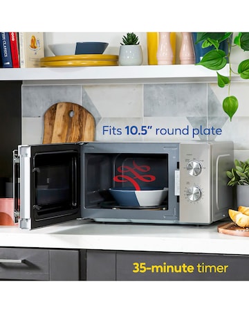 Russell Hobbs 20L Stainless Steel Manual Microwave