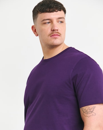 5 Pk Pure Cotton Crew Neck T-Shirts Long